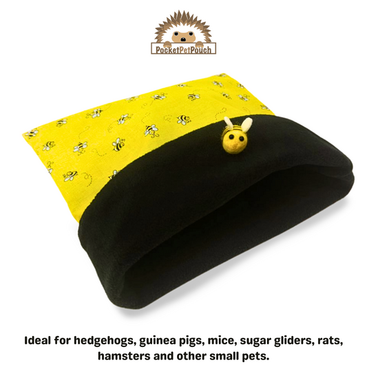 honey bee hedgehog snuggle sack bonding pouch anti pill fleece