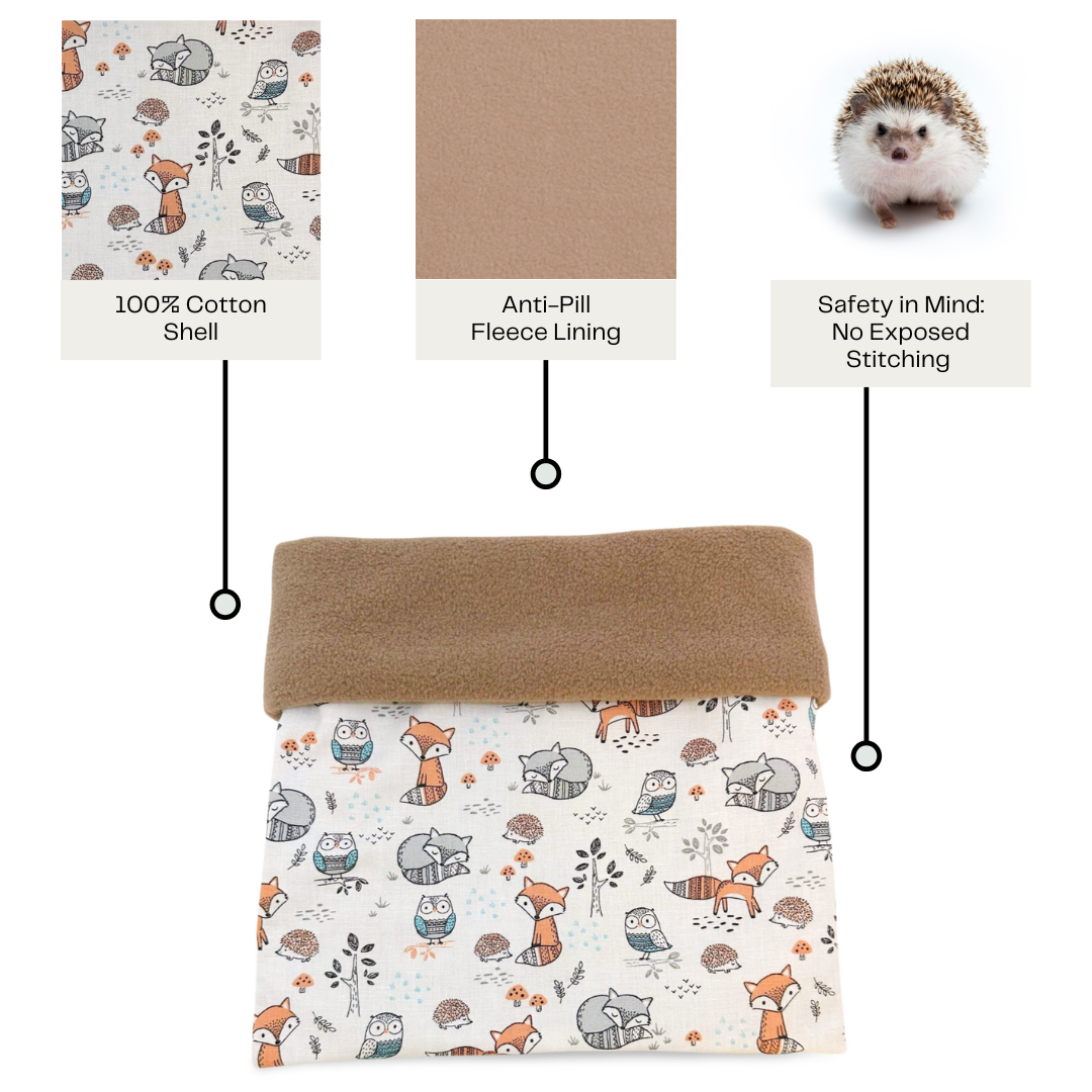 Autumn Hedgehogs and Friends Hedgehog PocketPetPouch Snuggle Sack