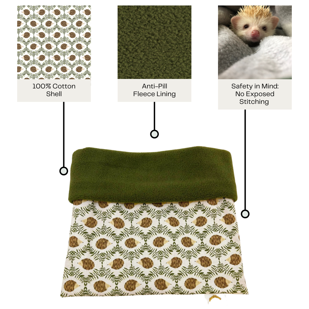 woodland hedgehog snuggle sack bonding pouch