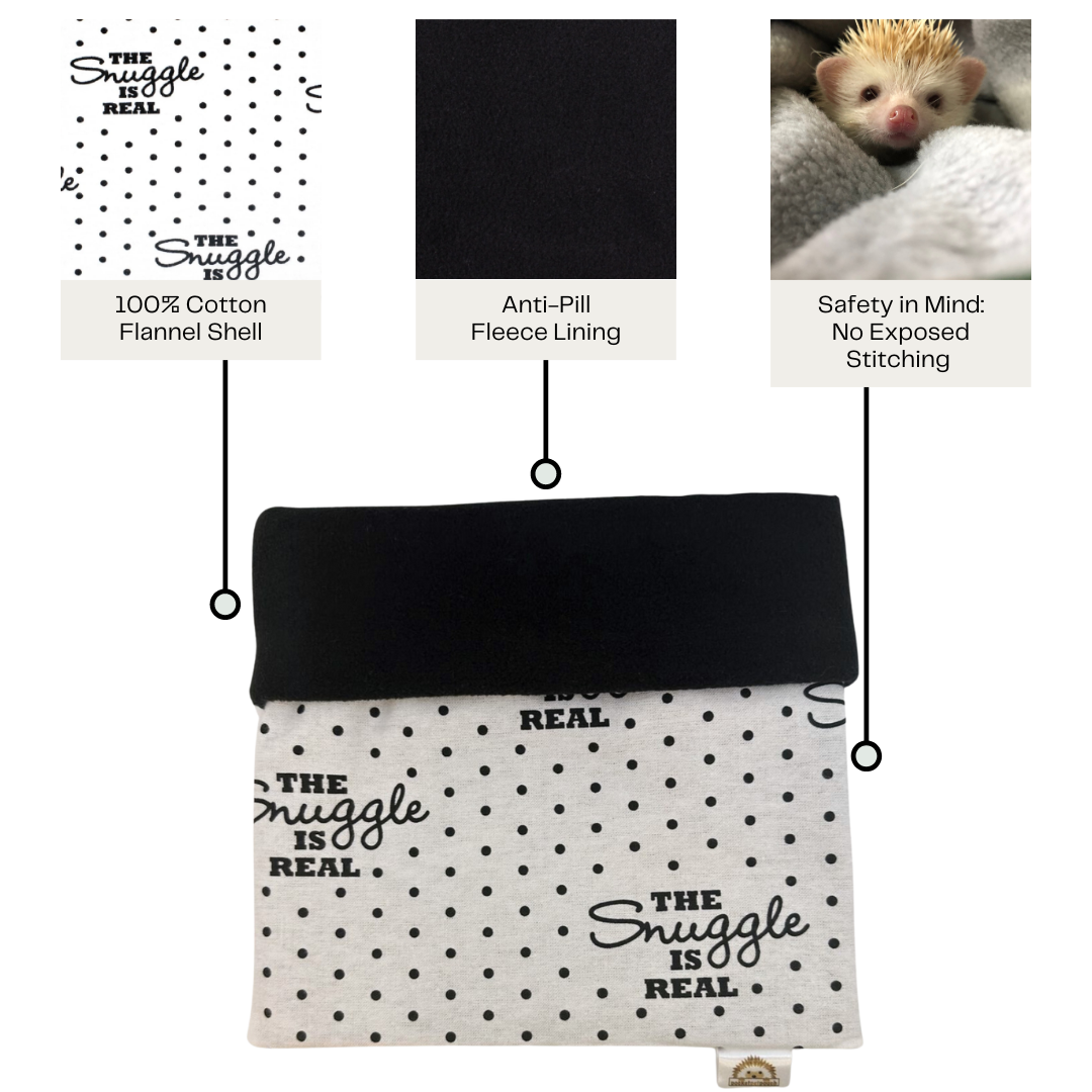snuggle is real snuggle bag pocket pet pouch for hedgehog small pet