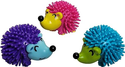 spiky hedgehog vinyl rubber toy