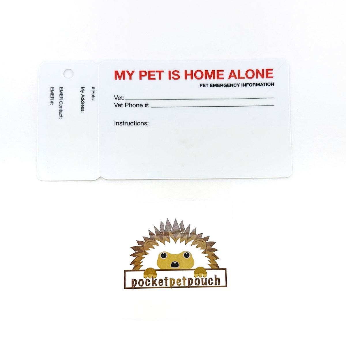 Emergency Pet Key Card